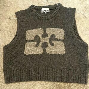 Ganni Wool Knit Vest